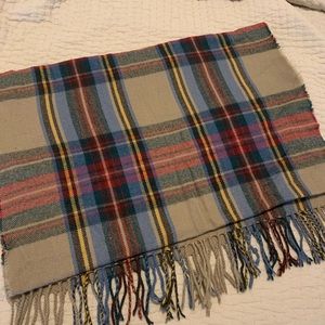 Oversized Plaid Scarf